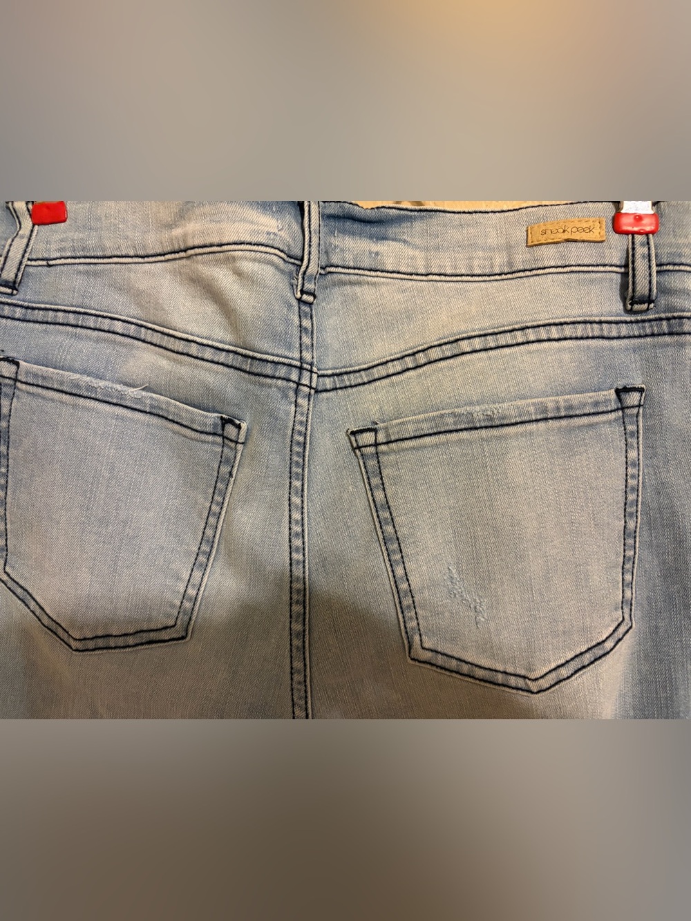 Sneak Peek high-rise cropped denim skinny jeans  new 29w/9 - Picture 3 of 8